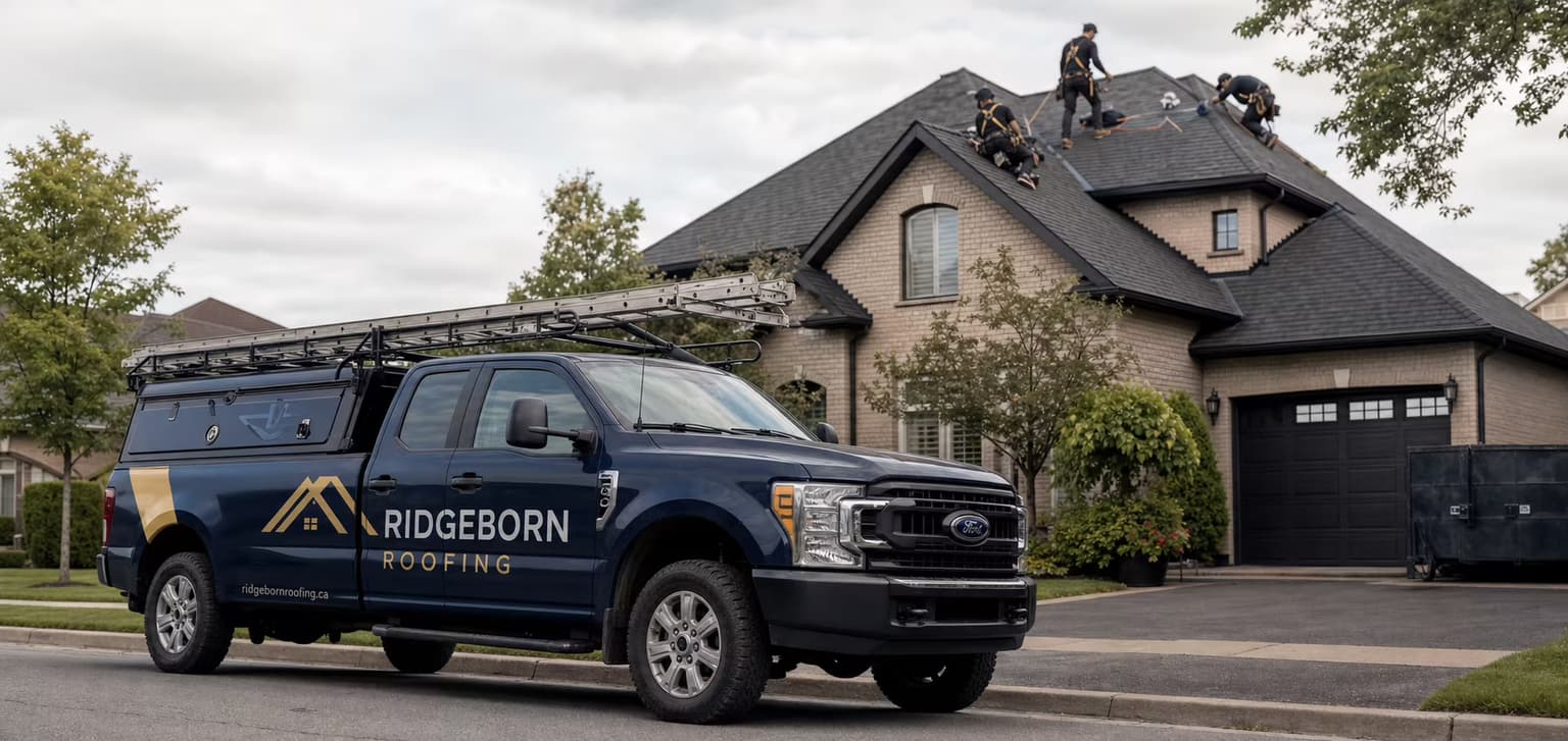 Low-slope flat roofing inspection for a Brampton property